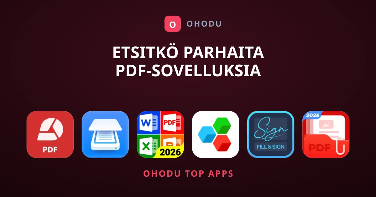 Etsitkö Parhaita PDF-Sovelluksia Mobiililaitteellesi?