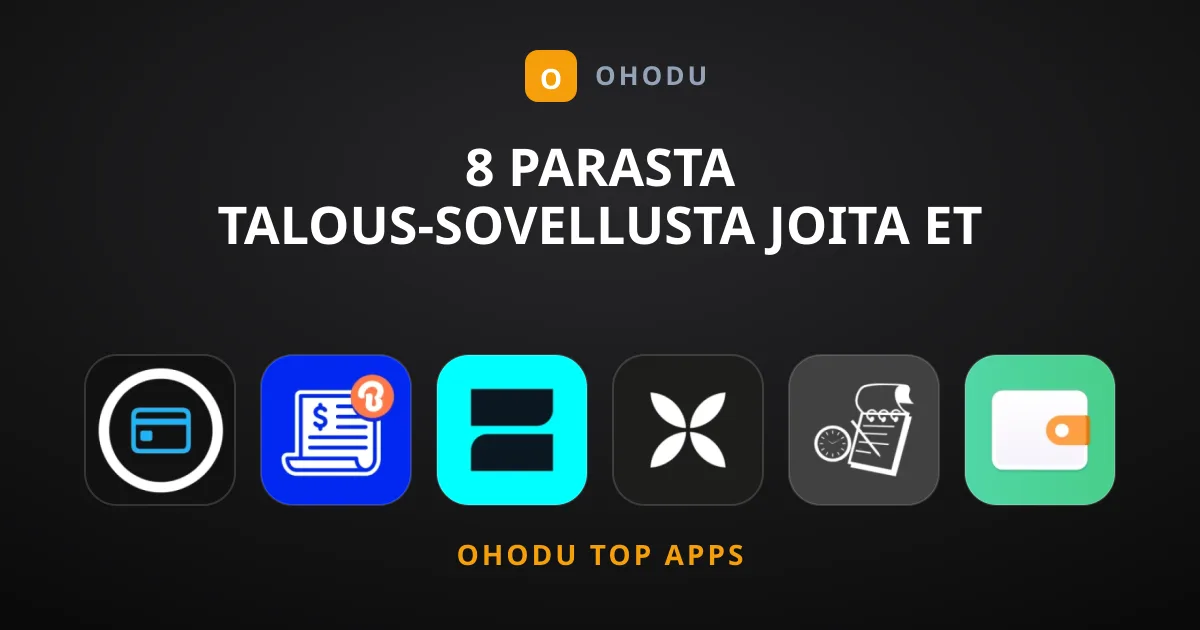 8 Parasta Talous-Sovellusta Joita Et Voi Olla Lataamatta